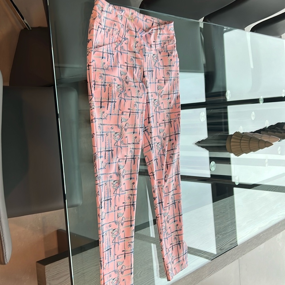 Pink with flamingos lily Pulitzer pants